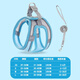 Zhixiangguo cat traction rope to prevent escape from going out, special breathable chest and back traction rope for spring and summer outdoor vest-type cat walking artifact, reflective chest and back traction rope blue, light and breathable XS recommended 3-6Jin Jin is equal to 0.5kg weight