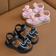 Yumiya Sandalias para niños Girls 2024 NUEVA Princesa Linda Princesa Anti-Slip Interior y al aire libre zapatos de playa de moda para bebés 1105-Sandals/rosa 30 Tamaño Longitud interna 18.5cm
