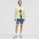 lululemon丨UV-Protective Women's Running Waist Drawstring Jacket LW3IKAS Yuanqi Yellow Green S