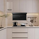 Haier Range Hood 25 Kubiksaugung EC719UD Flaggschiff Haushalt Drei-Saugende 7-Wort-Wellen intelligente Kontrolle Selbstverpackter Warmwasserbereiter Gasherd Desinfektionskabinett Set rot