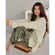 Sangpu pajamas for women in spring and autumn long-sleeved 2025 new style for autumn and winter, you can wear home clothes outside XB9922-women's model M