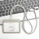 JPHZNB Fashion Round Rope Lanyard Tarjeta de empleados Tarjeta de autobús Tarjeta de trabajo Tarjeta de trabajo Tarjeta de campus Bus C5 C5 White Horizontal Versión + 9734 Blue Round Rope