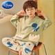 Disney boys pajamas pure cotton cartoon spring and autumn medium and large children long sleeves 2025 new children's home clothes little boy autumn style F12596 long sleeve boy average size 12 size recommended height 110-120, weight