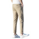 Jiumuwang 2025 new casual pants cropped pants men summer slim ice silk straight versatile thin pants men black-Y9905 black-Y9905 28