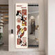 三栖虎米奇隐藏式全身推拉镜子装饰画挂画试衣壁画玄关隐形穿衣镜子 6198 30*120cm厚3.2默认左推拉圆角框