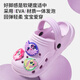 MY LITTLE PONY Little Pony Children's Slippers Medium Large Children's Slippers Hole Shoes Beach Slippers Round Mark Purple Size 32-33