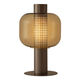 
Bedside light decoration light luxury desk lamp Nordic modern simple glass designer living room bedroom model room lamp M1047 smoke gray large button switch