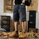 Yiling Yibeis neue amerikanische Casual Denim Shorts Herren Sommer Lose große vielseitige Fünf-Punkte-Hosen 9922 Hellblau 28 Geeignet für 90-105 Jin [Jin ist 0,5 kg]