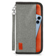 New portable waterproof travel document bag anti-theft brushing RFID passport clip large capacity long passport bag orange