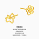 Chao Acer, you can immediately spend money on 18K gold earrings for girls, asymmetrical earrings for the Year of the Horse, zodiac year gifts for girls, a pair (free silicone earplugs)
