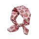 Reine Baumwolle 70 cm Quadratschal frisch und atmungsaktiv für Frauen weiche und literarische dekorative kleine Schal Frühling und Sommer Vielseitiger Blumenschal für Frauen QM7029-rotes Staubblätter Khaki 68*68 cm