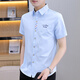 
Playboy (PLAYBOY) summer new short-sleeved shirt youth Korean style trendy youthful handsome slim-free solid color shirt embroidered thin style 829 white M M suggests 160-165c90-110Jin [Jin equals 0.5 kg]