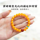 Natural beeswax bracelets chicken fat xanthanite high-end amber southern red turquoise antique ladies special genuine bracelet 8mm collection grade natural beeswax Yunze bracelets 18-19cm hand circumference