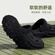 Jieliya Tire Sole Hole Chaussures pour hommes en été Sports extérieurs Sports épaisses Sole Anti-Slip et Salle de chirurgie anti-odor Pantanes spéciales pour hommes portant du noir [2 ha 7 pièces] 40-41 [Convient pour 39-40]