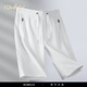 rowilcs brand new high-end sports shorts men's summer quick-drying five-point pants men's mid-trousers summer big shorts 690 light gray M
