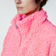 JNBY [Same Model in Shopping Mall] 23 New Winter Product Imitation Fur Standing Collar Long Sleeve 5NAA14380 620/Sakura Pink S