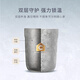 CHAGEE pure titanium cup 0-coated silver coffee cup outdoor camping double-layer insulated health tea cup New Year gift