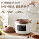 Bear electric stew pot, electric stew pot, electric casserole, soup pot, stew pot, purple casserole, bird's nest stew pot, porridge, baby food supplement pot, electric cooker 3L DDG-K30H1