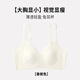 
GuJIN underwear for women in spring and summer ultra-thin big breasts showing small breasts breathable rabbit ears traceless ice silk bra M
