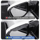 Suitable for Toyota Camry Zhixuan Lei Lingrong Fang Corolla rearview mirror rain eyebrow reflector reversing mirror rain protection Toyota snap-on rain eyebrow (1 pair)