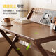 Xiqi Solid Wood Folding Desk Student Home Small Computer Desk Bedside Study Table No Installation Simple Office Desk Solid Wood Single Table Walnut Color No Installation 100cm