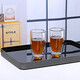 
Sanqi Tiger Pallet Rectangular Household Water Cup Plate Tableware Hotel Tea Cup Tea Set Living Room Glass Tea Tray Small Stripe Tray 3523+ Pallet Pad
