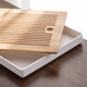 Dry brewing tea table Kungfu bamboo tea tray household small water storage type tea table tea kelp drainage integrated Chunxian tea tray white 36*24cm large size