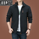 JEEP SPIRIT charge jacket men's spring and autumn men's outdoor American windproof waterproof windbreaker men's autumn sports jacket dark blue 9898 plus velvet 6XL