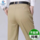 Pantalones casuales terrosos de otoño de Baisi Autumn e invierno pantalones de hombres de hombres sueltos de algodón recto grueso y anciano de mediana edad y ancianos con pantalones de papá 693 Dark Brown Pornhuroy 29 Tamaño 2 pies 2 Circunferencia de cintura