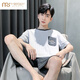 
Modal Men's Summer 2025 New Pajamas Pure Cotton Short Sleeve Home Suit Men's Teenagers Summer Summer Large Size HDE-9922 L