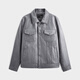 GXG Herrenkleidung, gleiche komfortable Schaffelllederjacke im Einkaufszentrum, neu 2023 Herbst Gex11214383 Gray M.