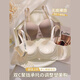 Ropa interior de elevación modal sin trazada para mujeres con senos pequeños reunidos para mostrar grandes sujetadores con senos laterales para evitar la caída y el cómodo sujetador de copa de niña de niñas. Modelo insignia de café 70a 32_b