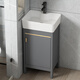 Jomoo Small Apartment Column Basin Fermer Salle de salle de bain Cabinet de salle de bain Céramique Integrated Balcone Balconie lavabo à lavabo