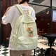 Sac à dos pour les femmes de nouveau sac école au collège de style coréen pour femmes Junior High School Canvas Sac décontracté de voyage polyvalent sac à dos rose foncé