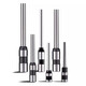 
Suitable for Deli voucher binding machine drilling knife 3846/14601/3821/3888/3885 automatic hole drilling 3876a Suitable for 3884s/7mm*50mm