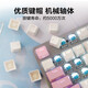 罗技G罗技K845有线机械键盘 青红茶轴电脑电竞游戏打字办公PBT客制键帽 罗技K845-黄白键帽+罗技大桌垫 青轴-打字办公选择