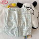 
LangSha (LangSha) three-piece set of cherry bear pajamas for women for summer short-sleeved cute cartoon loose cloud cotton summer home clothing set JS-9904# Corgi-Three-piece set Short-sleeved top + M size 155-162 Weight 100 Jin [Jin equals 0.5 kg]