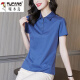 Woodpecker Pure Cotton 2025 NUEVA Camiseta de verano Camiseta de solapa de manga corta para mujeres Versátil de moda de estilo coreano LED Mujeres 1048# Negro 2xl recomendado 120-140Jin [Jin iguala 0.5 kg]