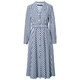 Roeyshouse Loi Robe de revers élégante 2025 Automne Nouvelle température Plaid Âge réduisant la jupe à mi-long 12529 Plaid (courroie de livraison) M