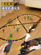 Children's electric remote control retro steam train toy track car set simulated rail EMU model boy basic - steam train 92.5*151cm with 4 cars remote control + electric - dual mode - gift box charging version