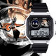 Sky Light Escape Characters Anime Customized Watch Two-dimensional Smart Small Square Electronic Watch Men and Women's Model Students [Fashion Silver-Electronic Watch] z3883 Light Escape Super Value Gift Pack (Extra Long Battery + Gift Box Packaging)