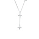 Mengjinyuan Platinum Necklace Four-leaf Clover Chain PT950 Platinum O-shaped Chain Versatile Birthday Gift for Girlfriend Weight Approximately 4.45g Chain Length Approximately 45cm