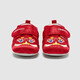 Ying's YEEHOO shopping mall same style children's shoes New Year festive baby shoes autumn and winter warm plus velvet shoes New Year red toddler shoes suitable for 6-18 months 20 foot length 11.9-12.5/inner length 12.6