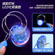 
Hand-cranked inertial rotation magic flying gyro creative colorful luminous magnetic track children's educational pressure reduction toys 2 random