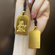 QIWN gold-wrapped pendant gold store with the same style Buddha protects the natal Buddha Manjusri Samantabhadra gold-wrapped silver Tathagata necklace gold pendant Void Tibetan Ox and Tiger, gold-wrapped about 1 gram