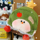 Tuzun 2024 new personalized cute apple panda backpack plush doll large capacity schoolbag birthday gift pink