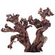 Fish tank landscaping decoration sunken wood natural dead wood tree root ornament turtle avoids purple teak stump grass tank South American tank dark brown 1048