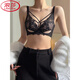 浪莎（LangSha）品牌专柜内衣女夏季薄款大胸显小调整型收副乳防下垂聚拢上托文胸 橄榄绿套装轻薄有型 大胸显小 75B 34C通用
