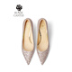 Rose Castle Crystal Schuhe Goldene High Heels Brautschuhe XiUhe Hauptzeitskleid Gold 6629 6,5 cm 39