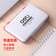 Deli printing platform red large size quick-drying ink box quick-drying fingerprint circular printing oil press handprint small black atomic seal oil blue square instant dry Indonesian office financial supplies 9863 red_small_round transparent cover